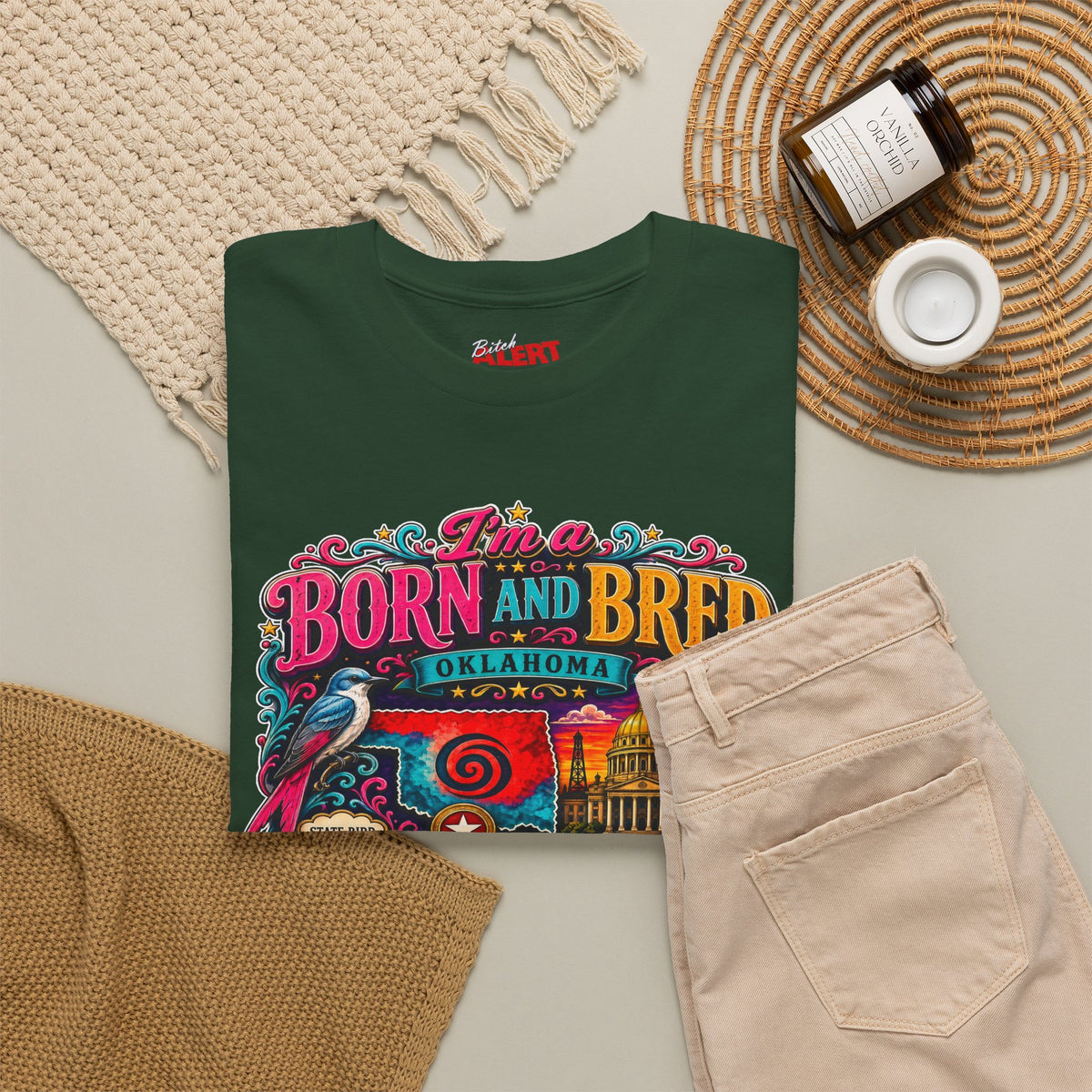 Oklahoma Born and Bred Bitch Tee