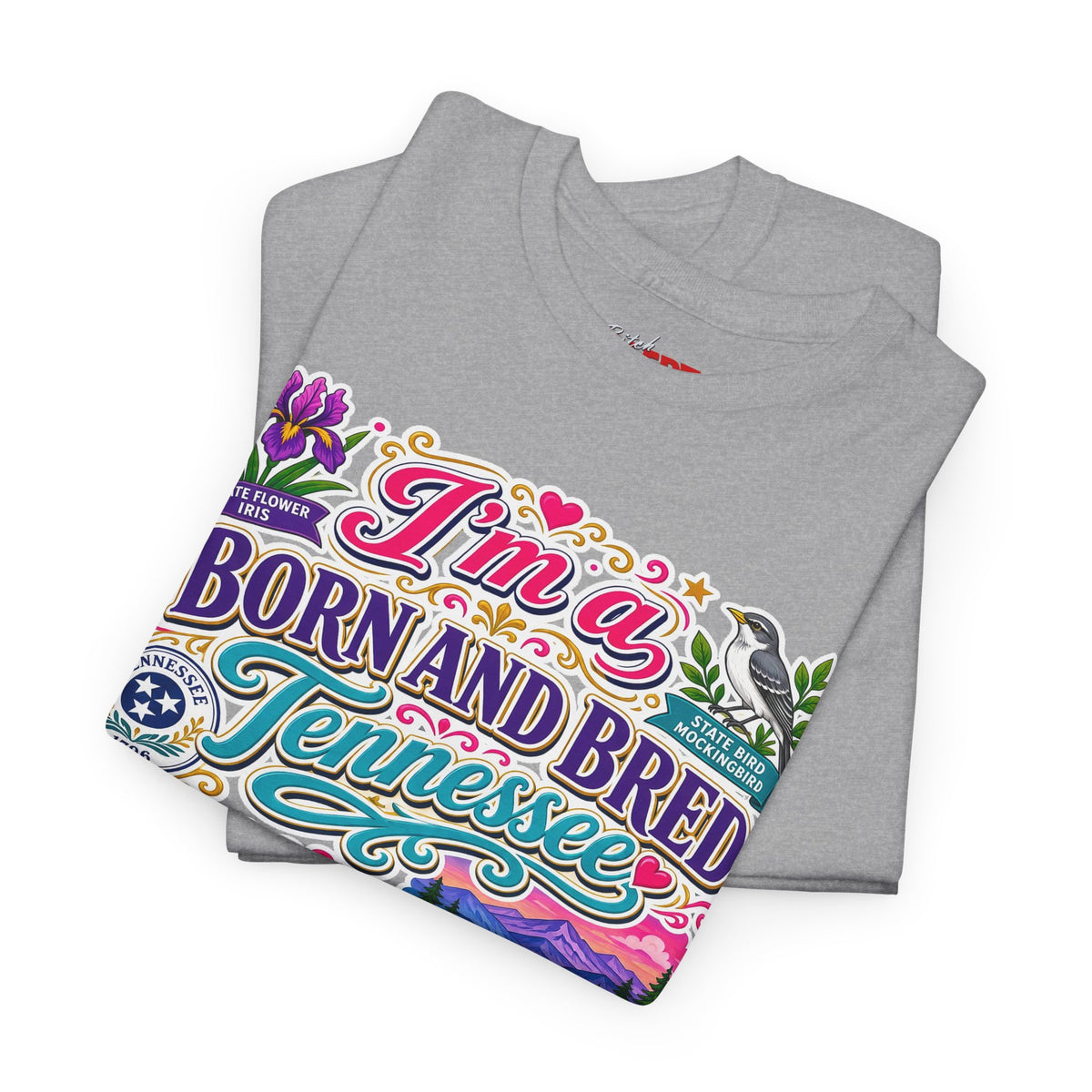Tennessee Born & Bred Tee — Colorful State Pride Graphic T-Shirt