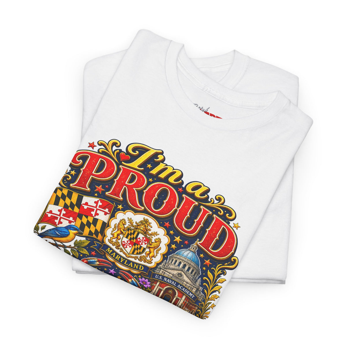 Maryland 'I'm a Proud Maryland Bitch' Tee — Vintage State Pride T-Shirt