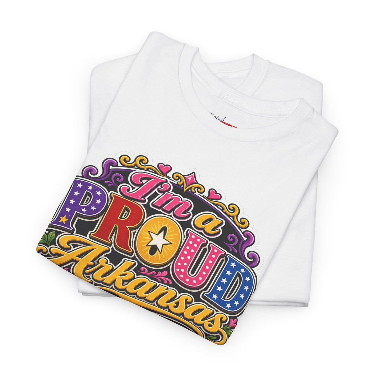 Arkansas Proud Bitch T-Shirt — Retro Floral State Pride Tee