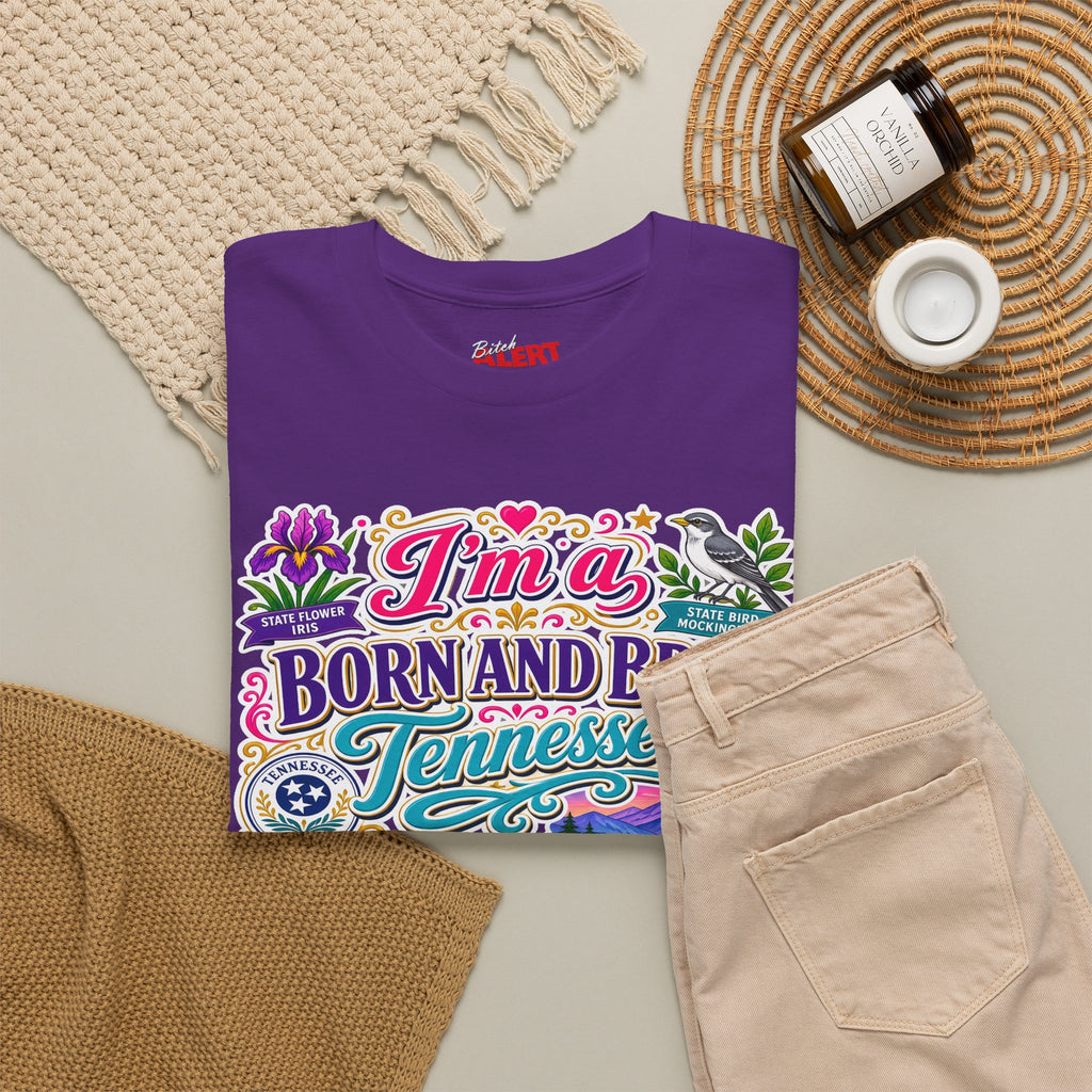 Tennessee Born & Bred Tee — Colorful State Pride Graphic T-Shirt