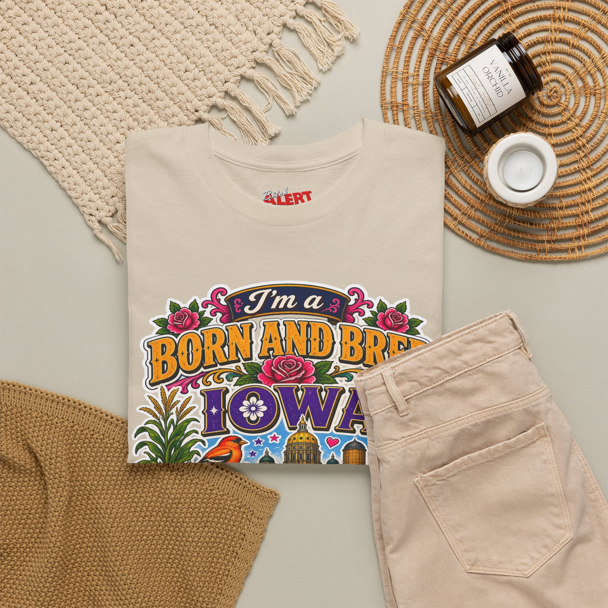 Iowa Born and Bred Tee — "I’m a Born and Bred Iowa Bitch" Graphic Shirt