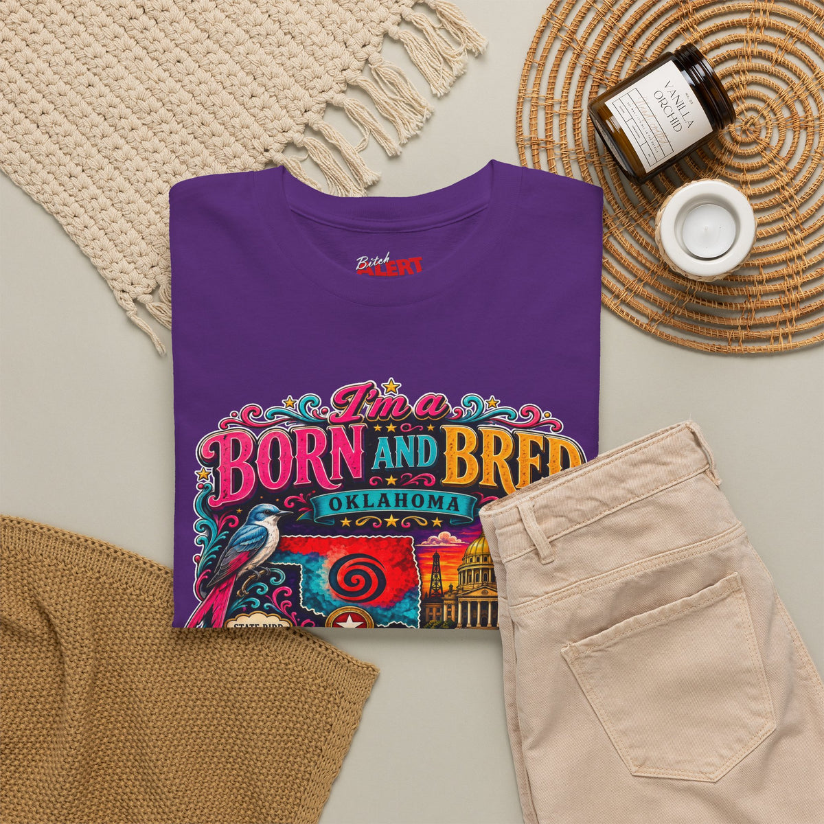 Oklahoma Born and Bred Bitch Tee
