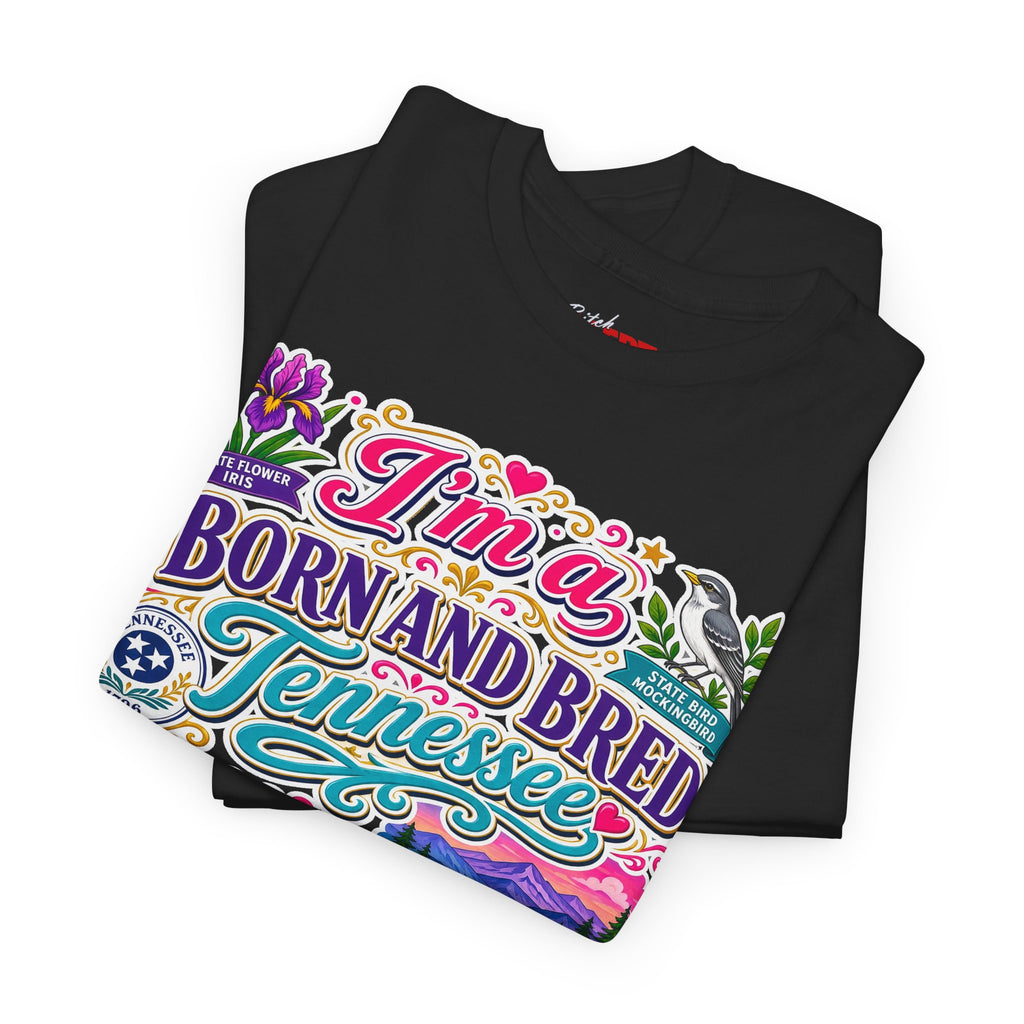 Tennessee Born & Bred Tee — Colorful State Pride Graphic T-Shirt