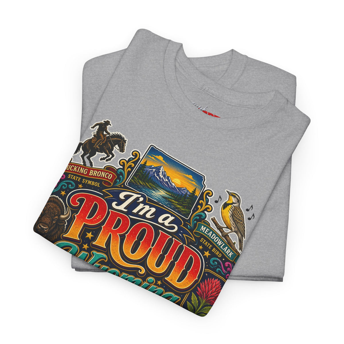 Wyoming Proud Bitch T‑Shirt — Retro State Pride Graphic Tee