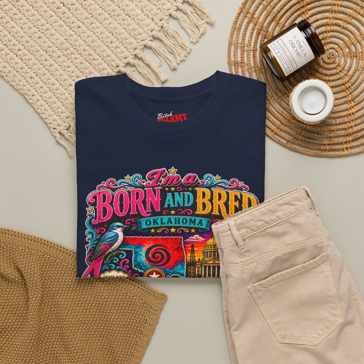 Oklahoma Born and Bred Bitch Tee