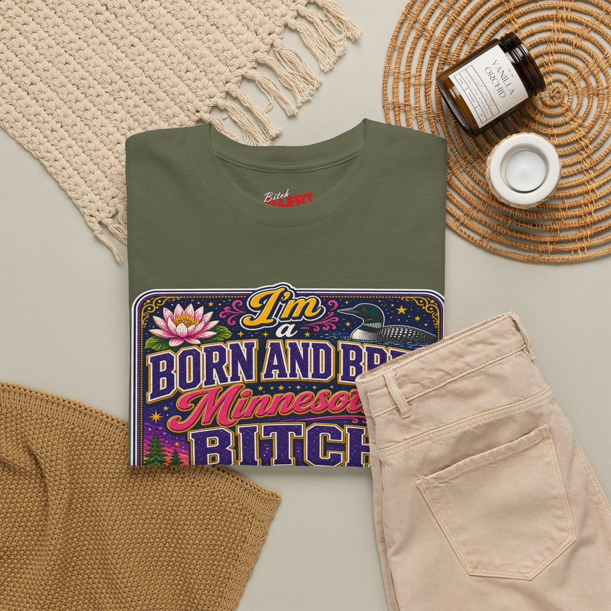 Minnesota Born and Bred Tee — "I'm a Born and Bred Minnesota Bitch" Graphic T-Shirt