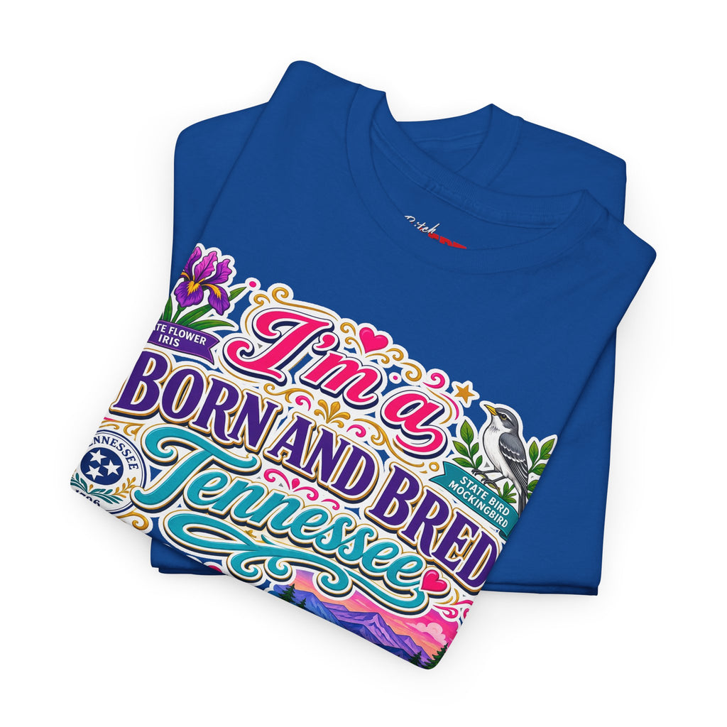 Tennessee Born & Bred Tee — Colorful State Pride Graphic T-Shirt