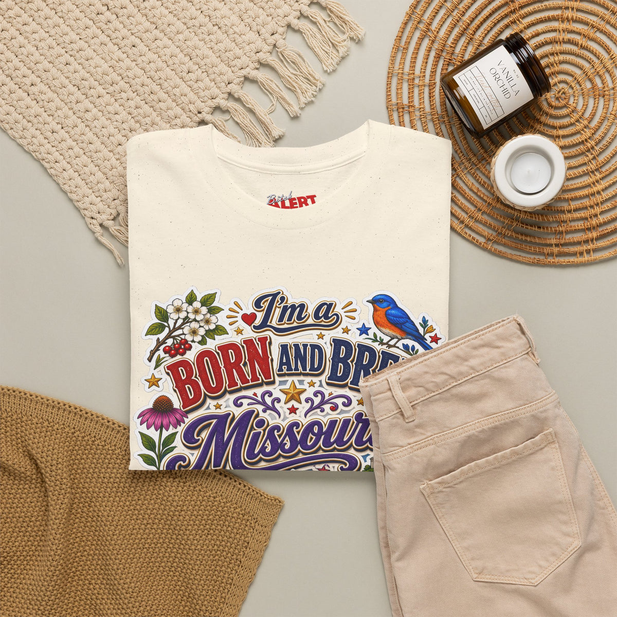 Missouri Born and Bred Tee — "I'm a Born and Bred Missouri Bitch" State Pride T‑Shirt
