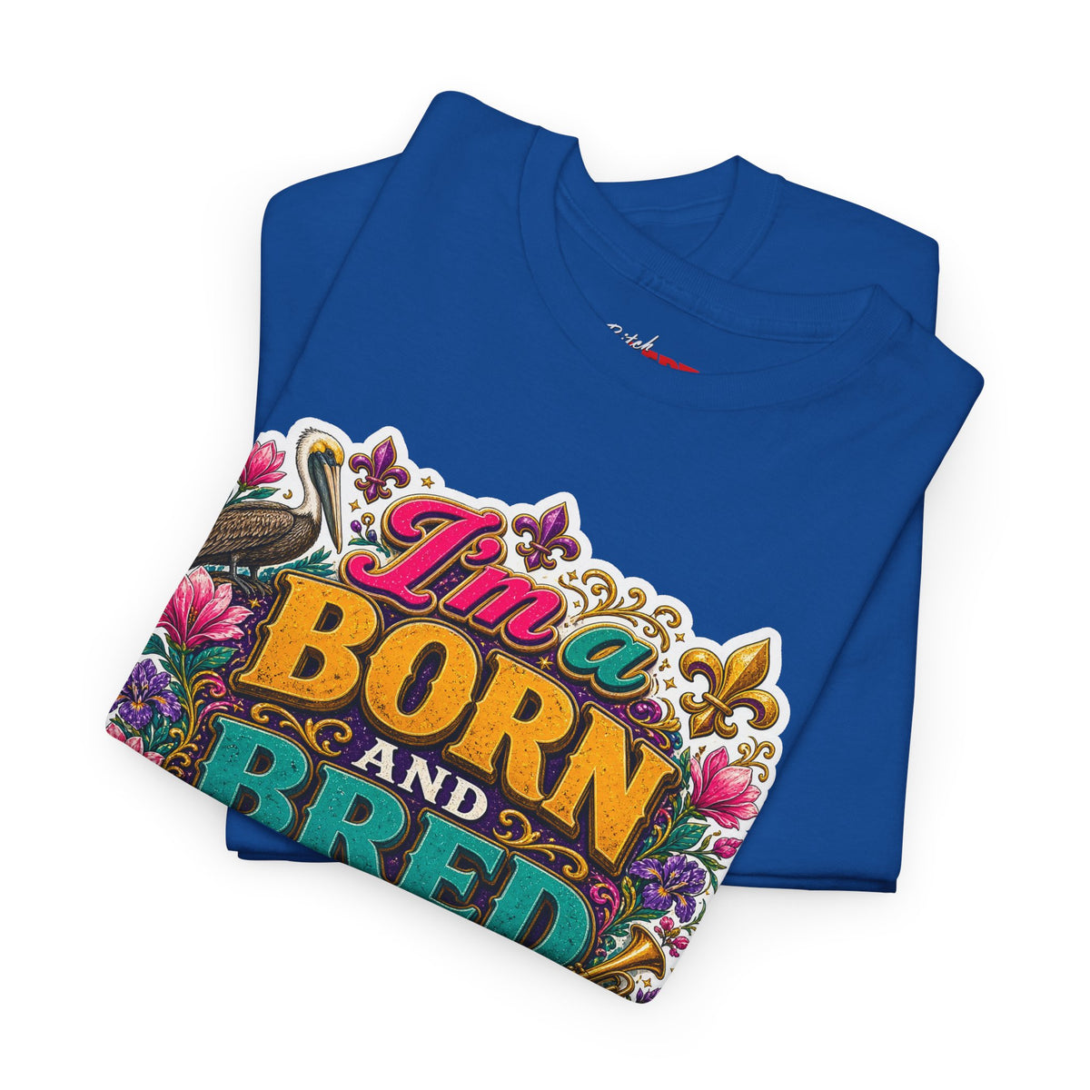 Louisiana Born & Bred Tee – “I’m a Born and Bred Louisiana Bitch” Graphic Shirt