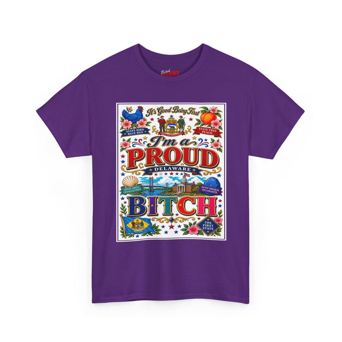 I'm a Proud Delaware Bitch T-Shirt — Bold State Pride Tee