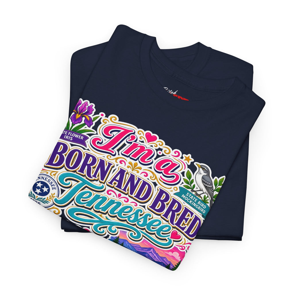 Tennessee Born & Bred Tee — Colorful State Pride Graphic T-Shirt