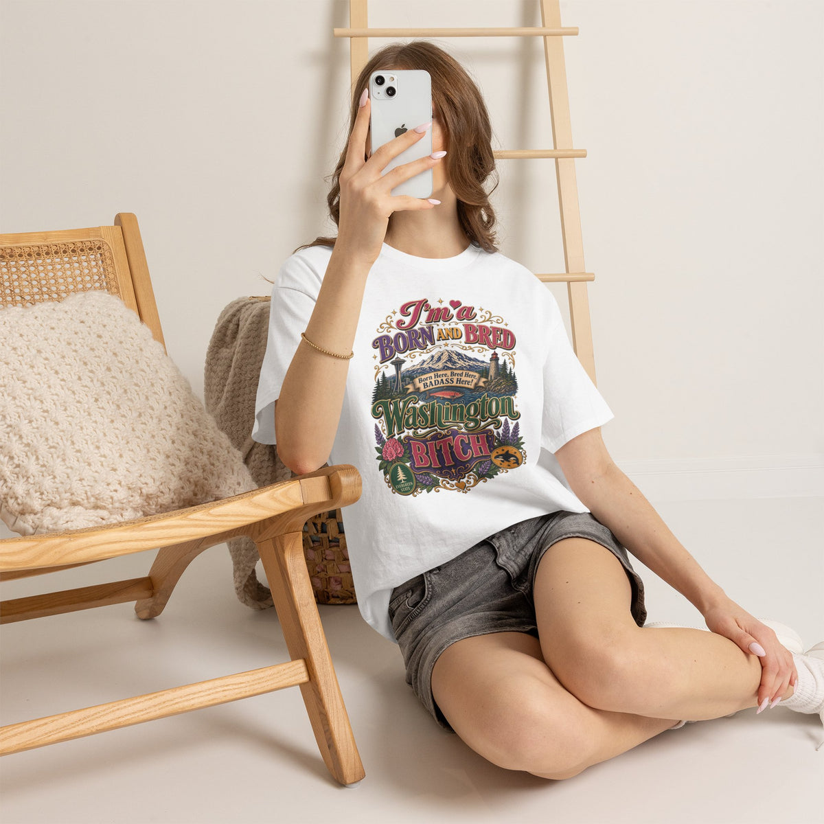 Washington Bitch T-Shirt — I'm a Born and Raised Washington BITCH Tee