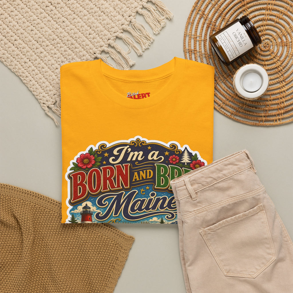 Maine Born and Bred T-Shirt — "I’m a Born and Bred Maine Bitch" Vintage Tee