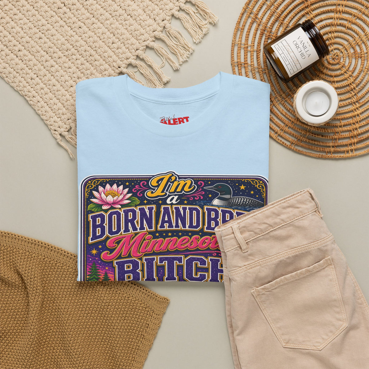 Minnesota Born and Bred Tee — "I'm a Born and Bred Minnesota Bitch" Graphic T-Shirt