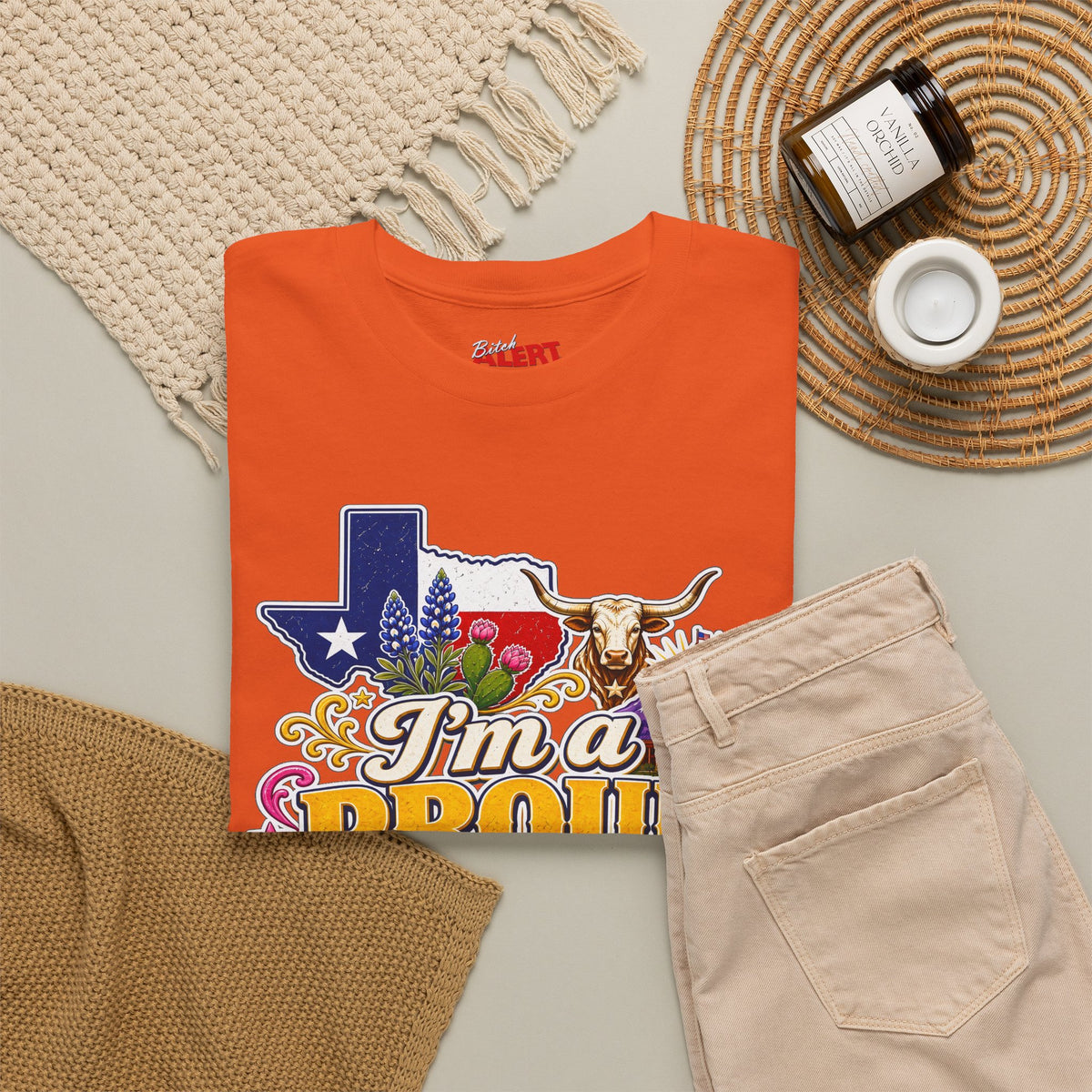 Texas Proud Tee — "I'm a Proud Texas Bitch" Graphic Shirt
