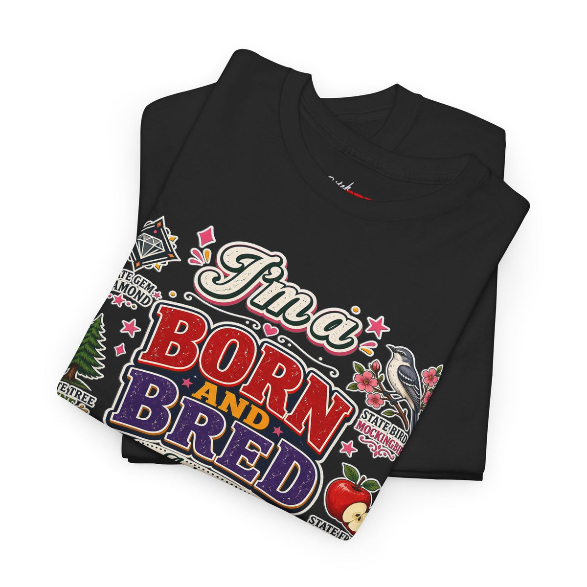 Arkansas Born and Bred Bitch T-Shirt — State Pride Graphic Tee