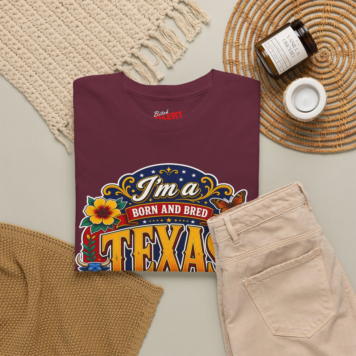 Texas "I'm a Born and Bred Texas Bitch" Tee