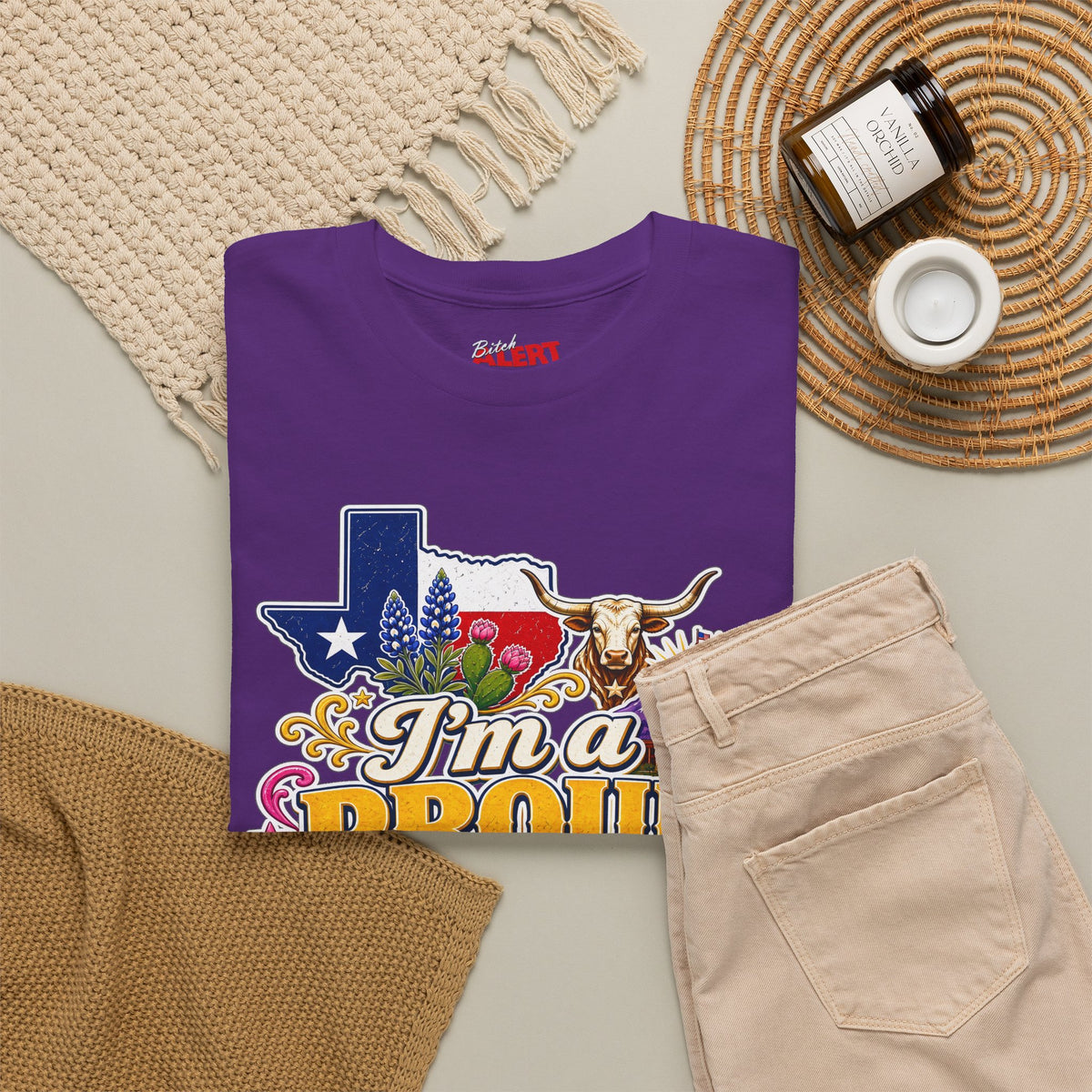 Texas Proud Tee — "I'm a Proud Texas Bitch" Graphic Shirt