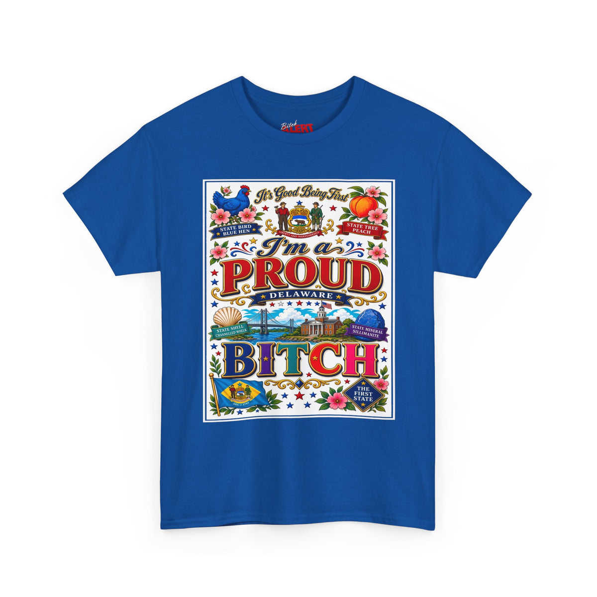 I'm a Proud Delaware Bitch T-Shirt — Bold State Pride Tee