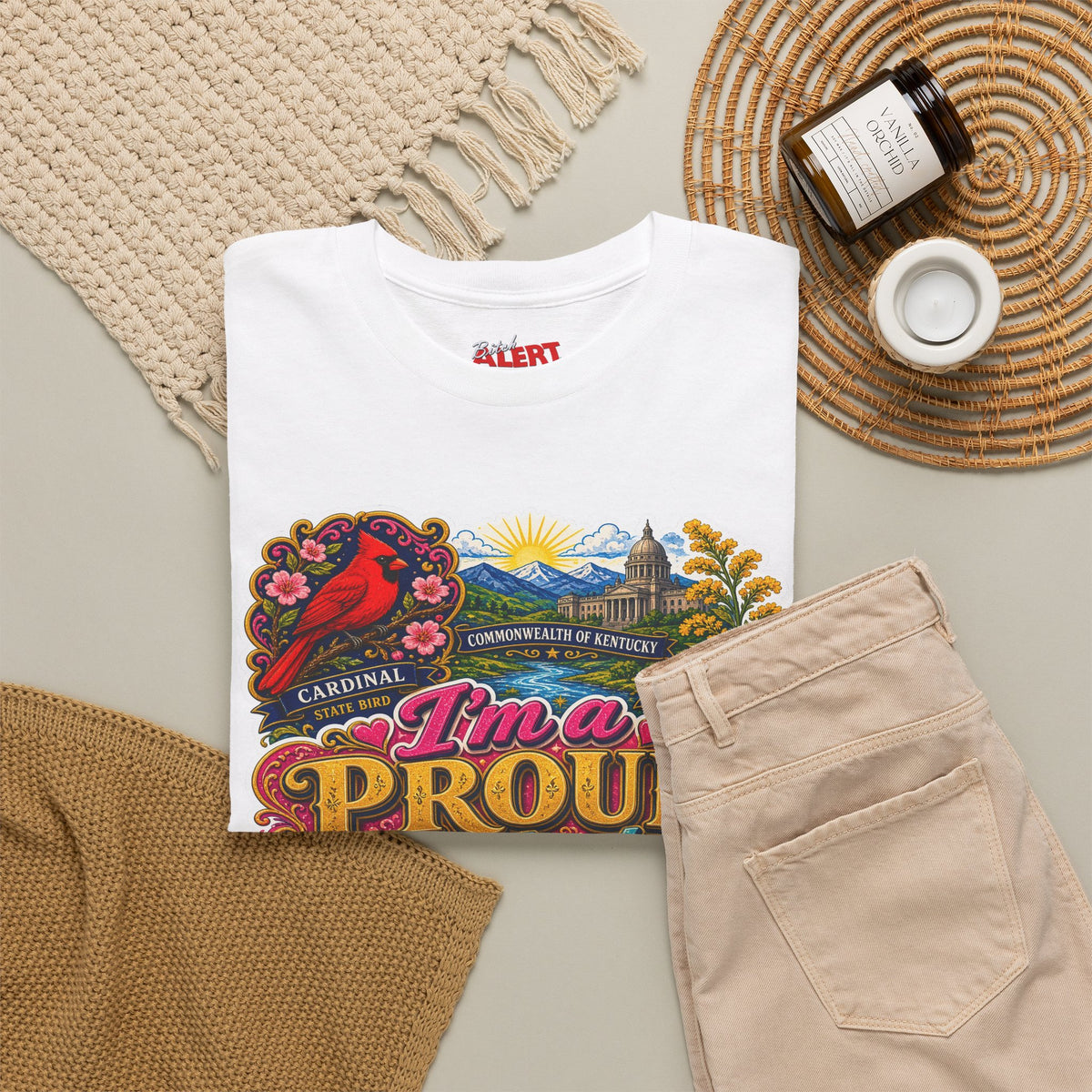 Proud Kentucky Bitch T-Shirt — Colorful State Tee