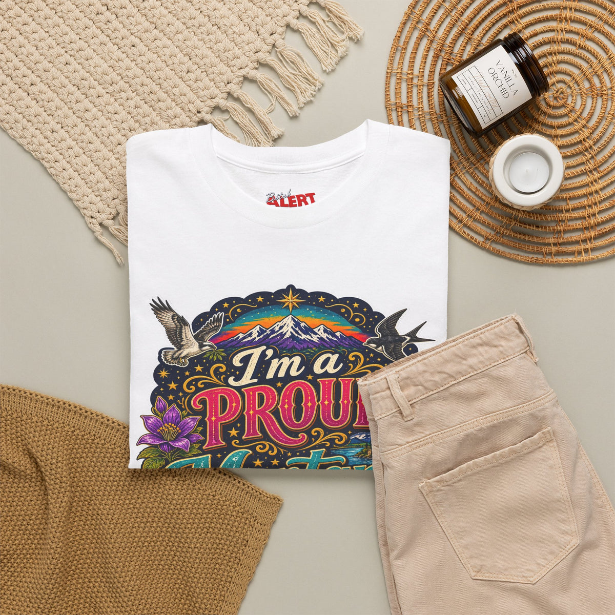 Montana Proud Tee — "I'm a Proud Montana Bitch" Colorful State Graphic T-Shirt