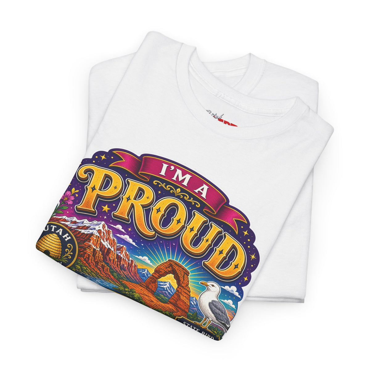 Utah Proud Graphic Tee — “I’m a Proud Utah Bitch” Vintage-Style T-Shirt