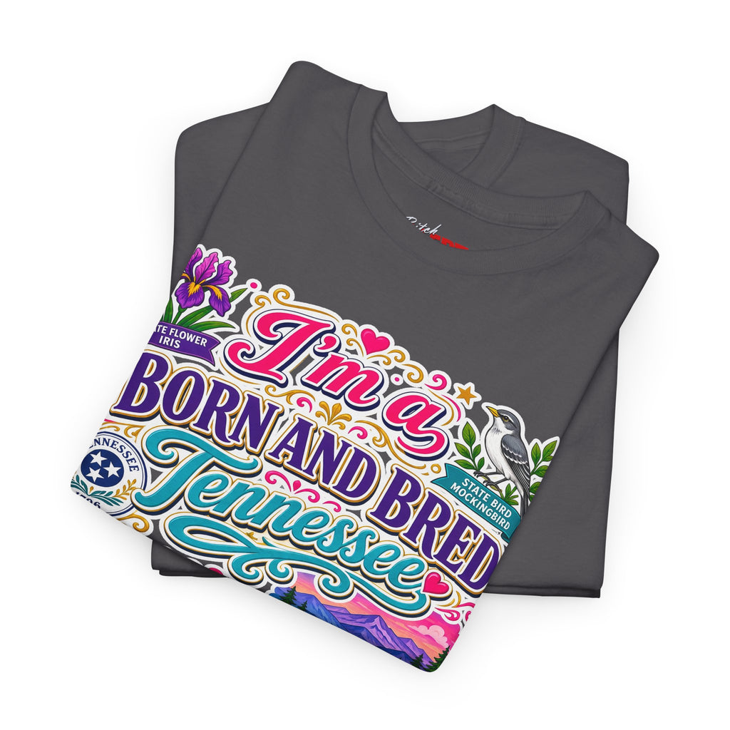 Tennessee Born & Bred Tee — Colorful State Pride Graphic T-Shirt