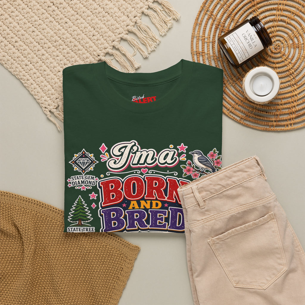 Arkansas Born and Bred Bitch T-Shirt — State Pride Graphic Tee