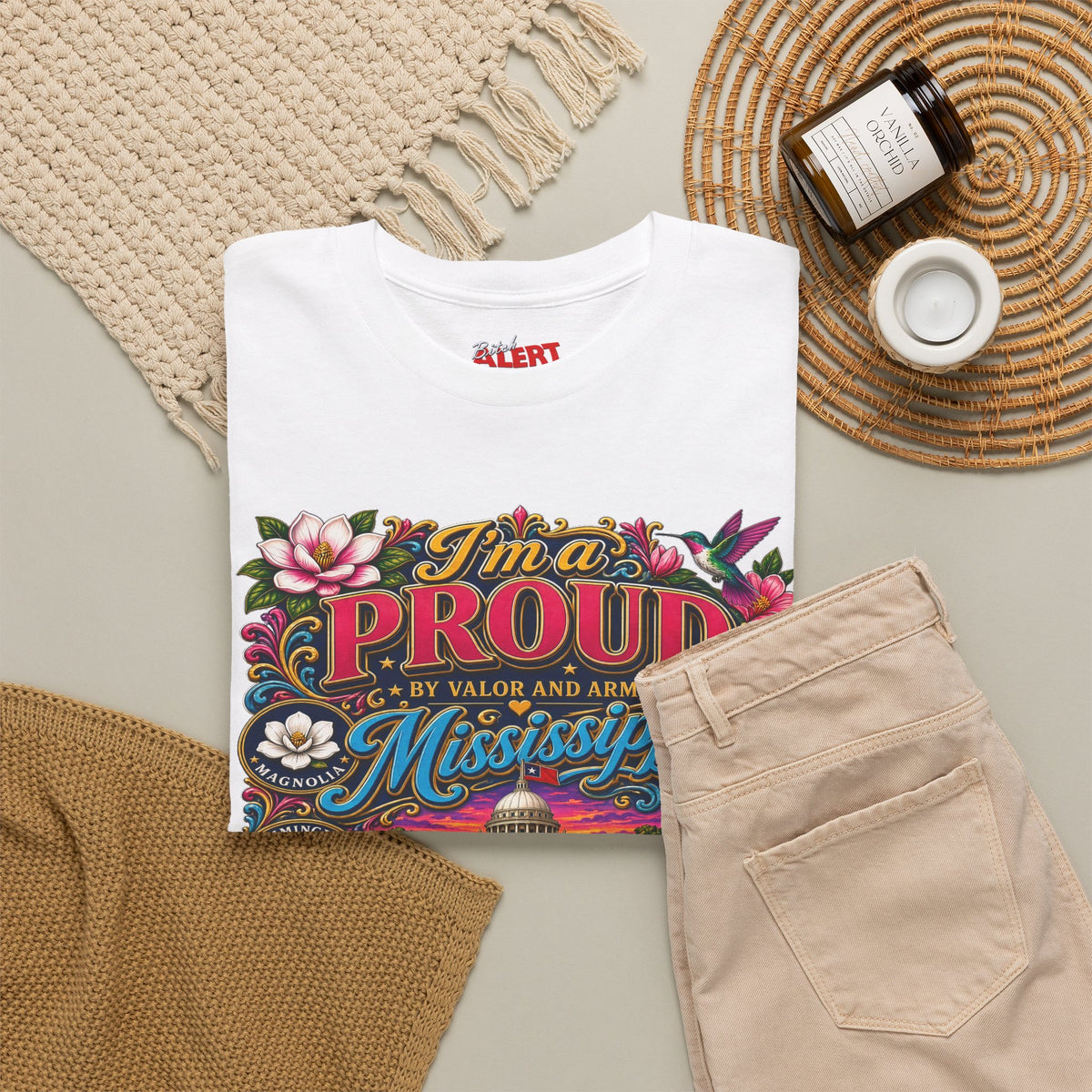 Mississippi Proud Tee — "I'm a Proud Mississippi Bitch" Graphic T-Shirt