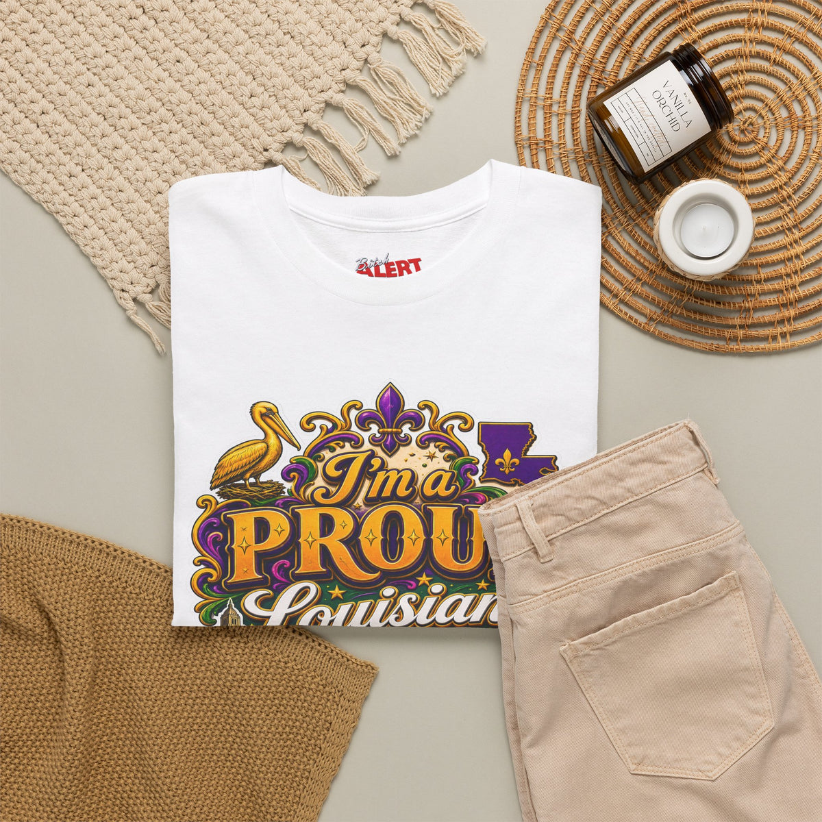 Louisiana Proud Bitch T-Shirt - "I'm a PROUD Louisiana BITCH"