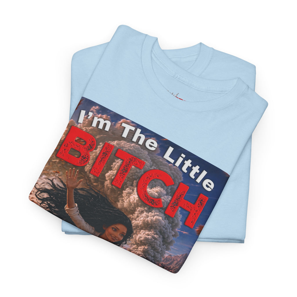 The Little Bitch That Can T‑Shirt - Black Hair