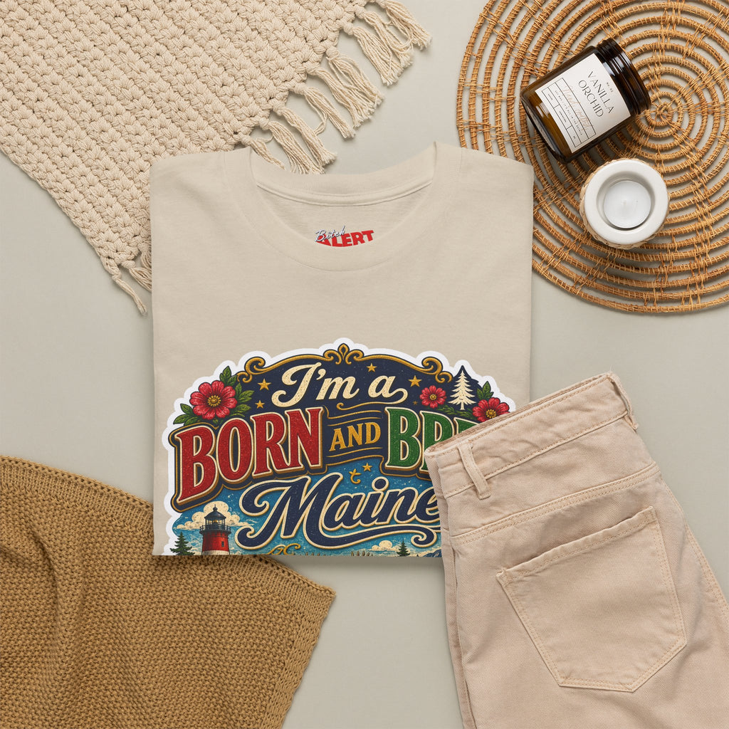 Maine Born and Bred T-Shirt — "I’m a Born and Bred Maine Bitch" Vintage Tee