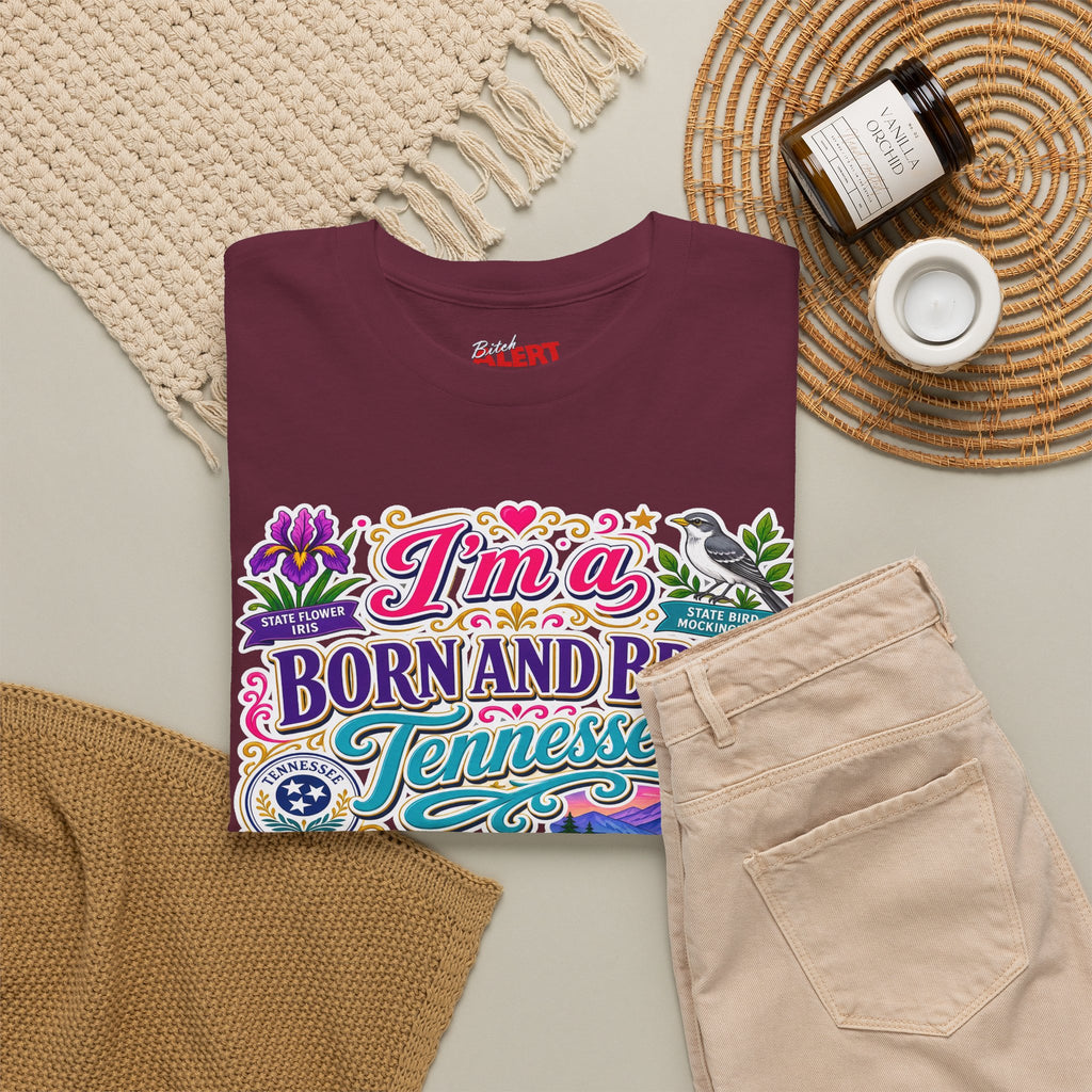 Tennessee Born & Bred Tee — Colorful State Pride Graphic T-Shirt