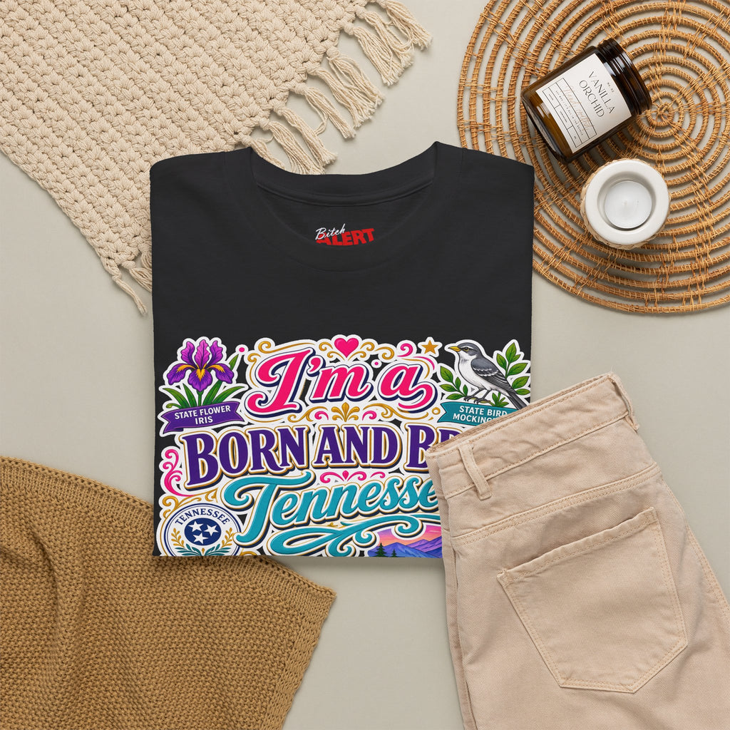 Tennessee Born & Bred Tee — Colorful State Pride Graphic T-Shirt