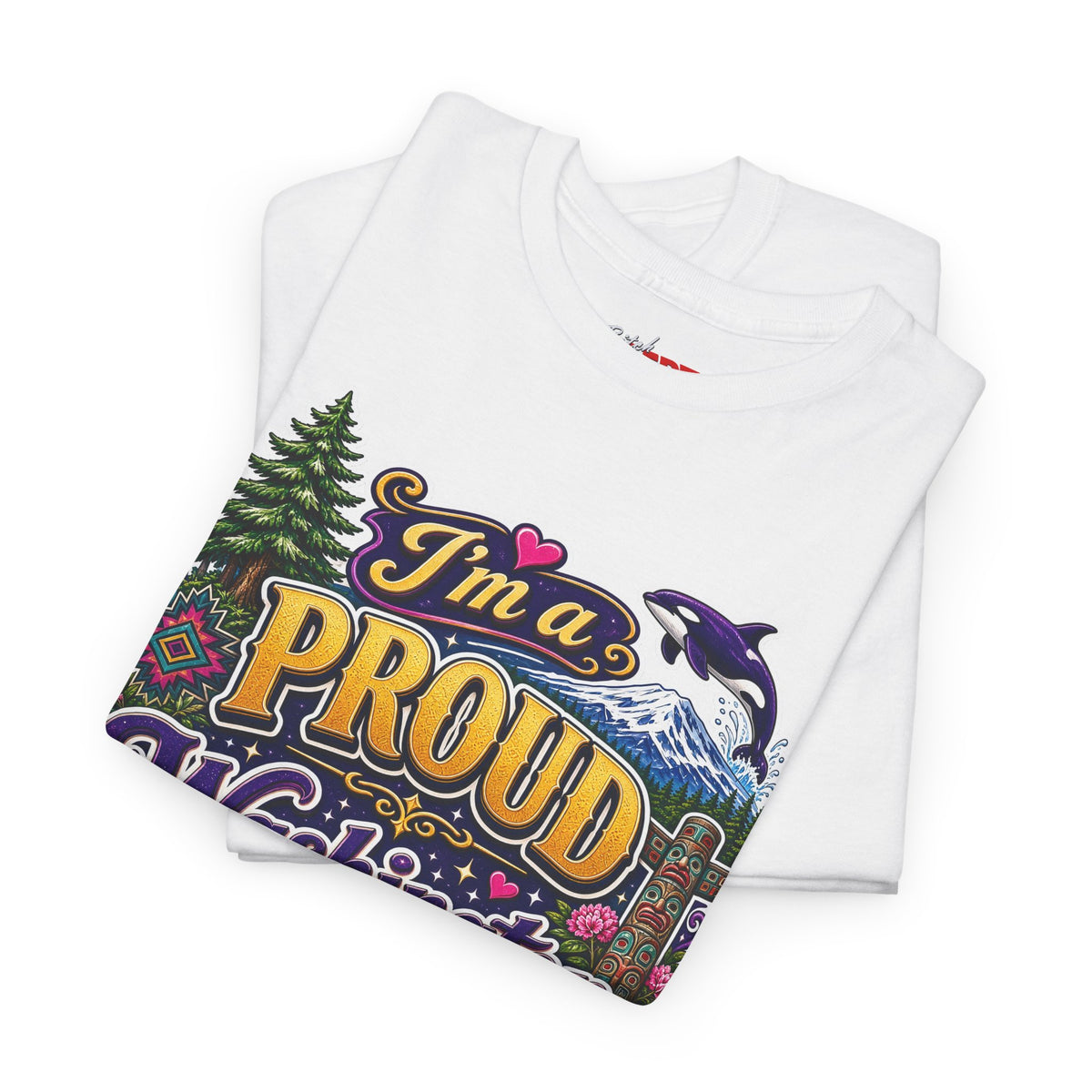 Washington Proud T-Shirt — “I’m a Proud Washington Bitch” Colorful State Pride Tee