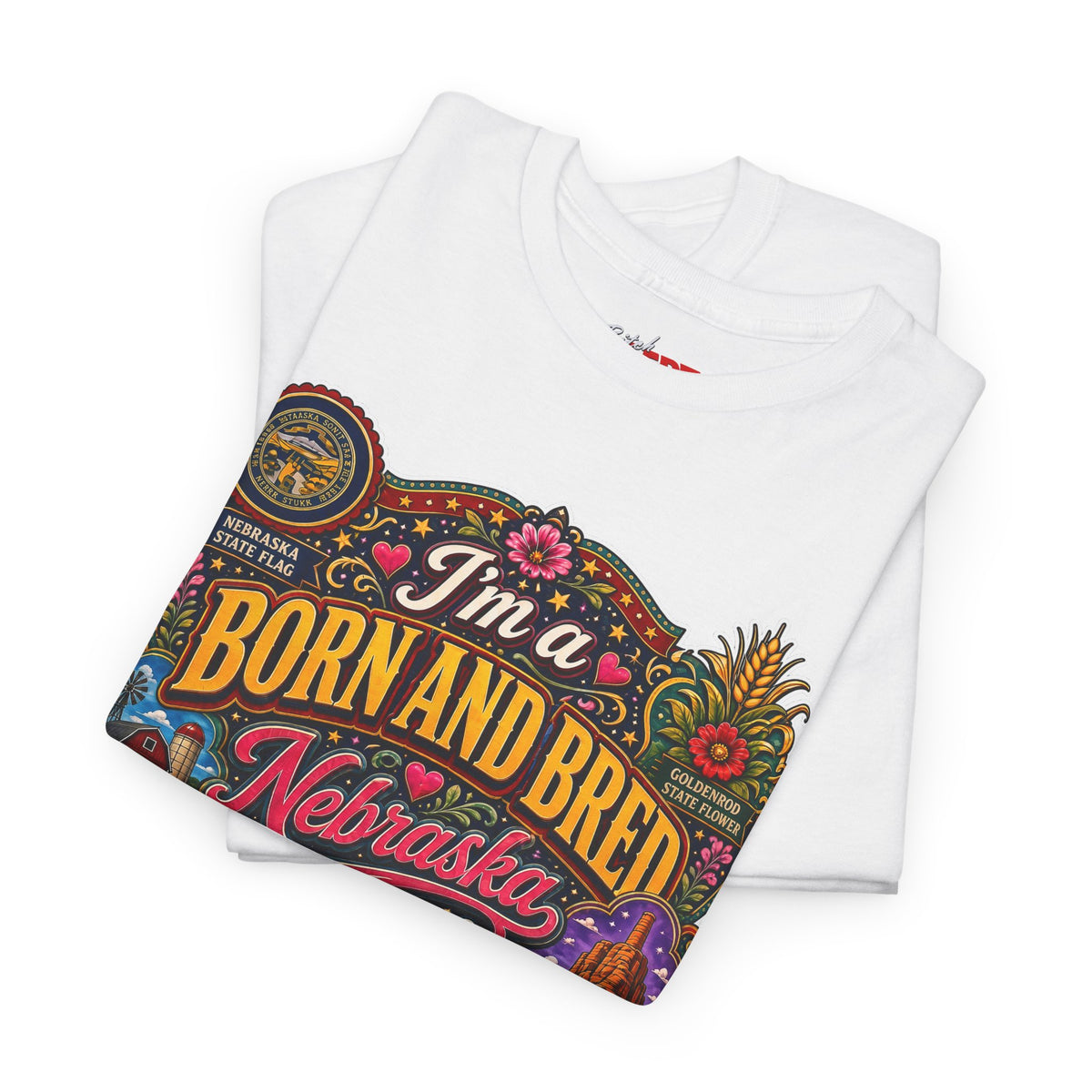 Nebraska Born & Bred Tee 2 — "I'm a Born and Bred Nebraska Bitch" Vintage State Pride T‑Shirt