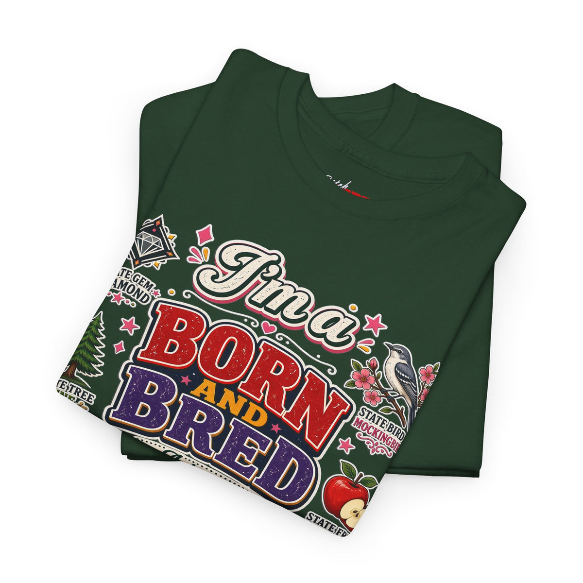 Arkansas Born and Bred Bitch T-Shirt — State Pride Graphic Tee