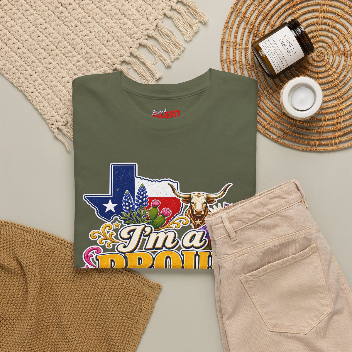 Texas Proud Tee — "I'm a Proud Texas Bitch" Graphic Shirt