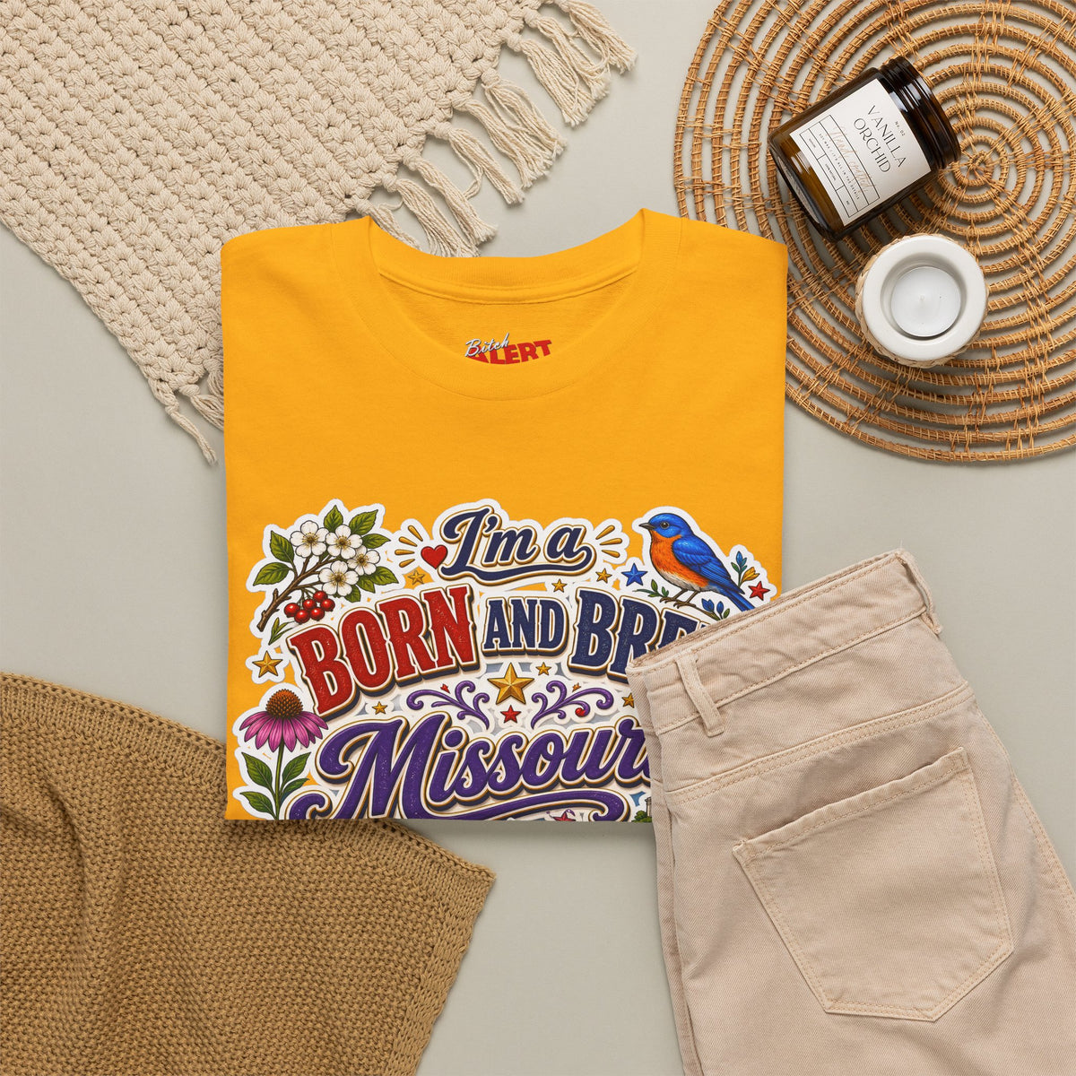 Missouri Born and Bred Tee — "I'm a Born and Bred Missouri Bitch" State Pride T‑Shirt