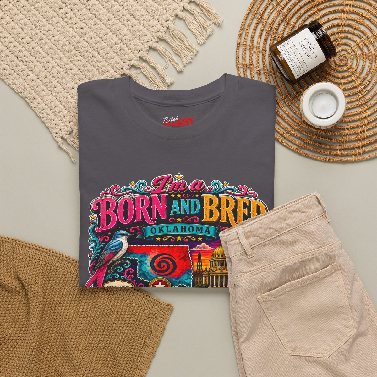 Oklahoma Born and Bred Bitch Tee