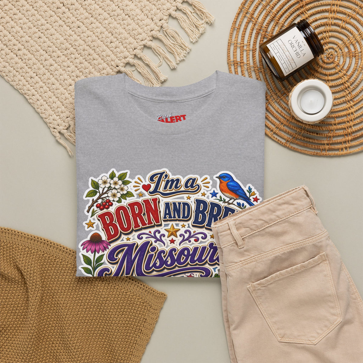 Missouri Born and Bred Tee — "I'm a Born and Bred Missouri Bitch" State Pride T‑Shirt