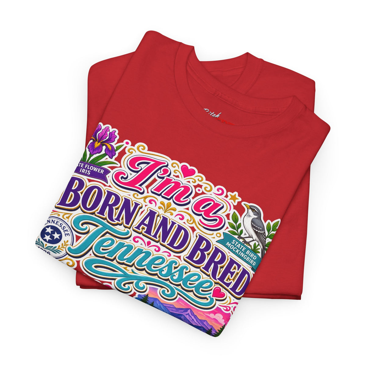 Tennessee Born & Bred Tee — Colorful State Pride Graphic T-Shirt