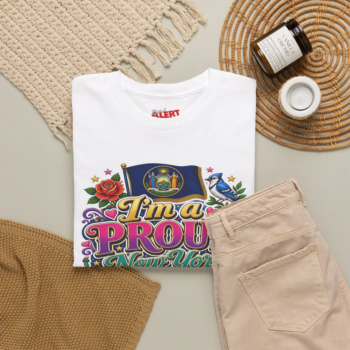 New Yorker Proud Graphic Tee — "I'm a Proud New York Bitch"