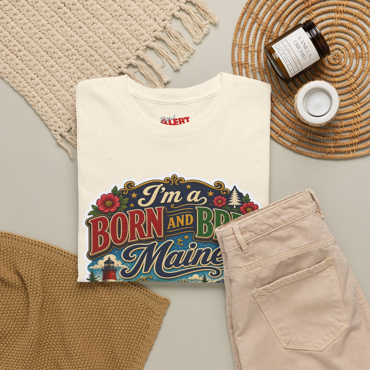 Maine Born and Bred T-Shirt — "I’m a Born and Bred Maine Bitch" Vintage Tee