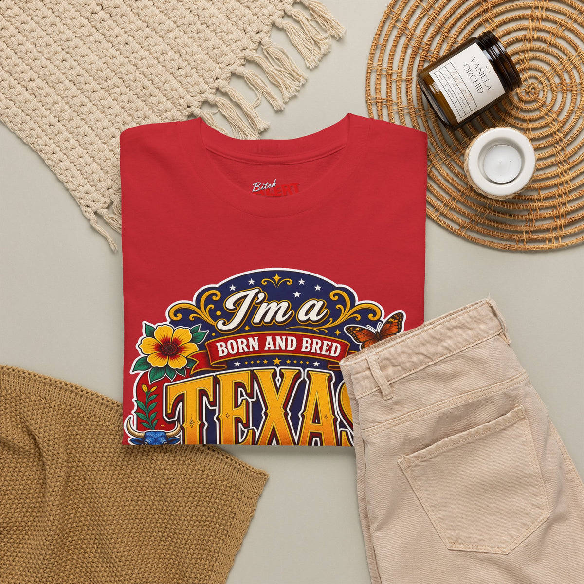 Texas "I'm a Born and Bred Texas Bitch" Tee