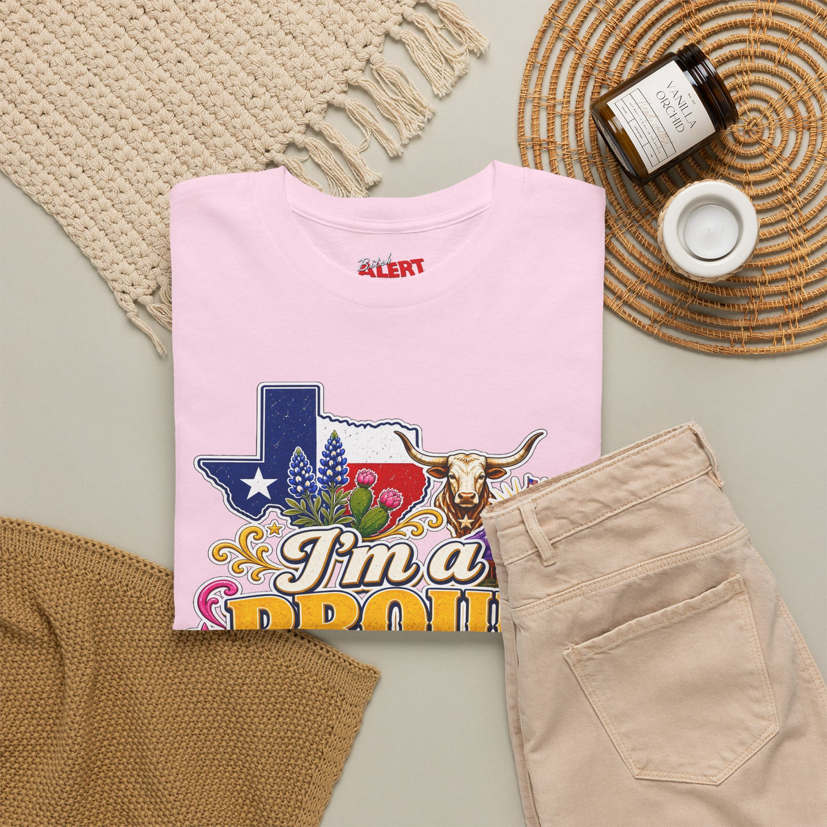 Texas Proud Tee — "I'm a Proud Texas Bitch" Graphic Shirt