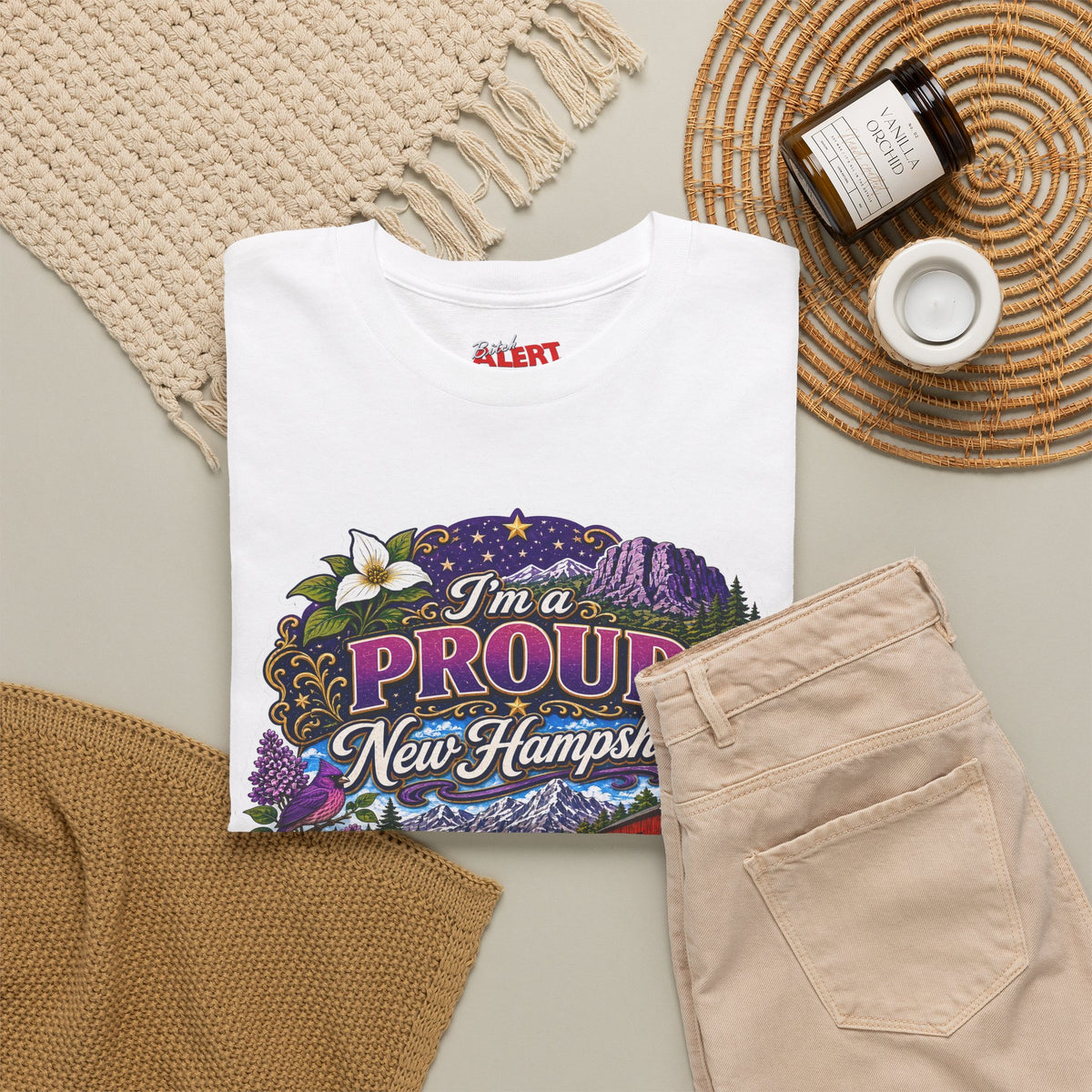 New Hampshire Proud Tee — “I'm a Proud New Hampshire Bitch” Graphic T-Shirt
