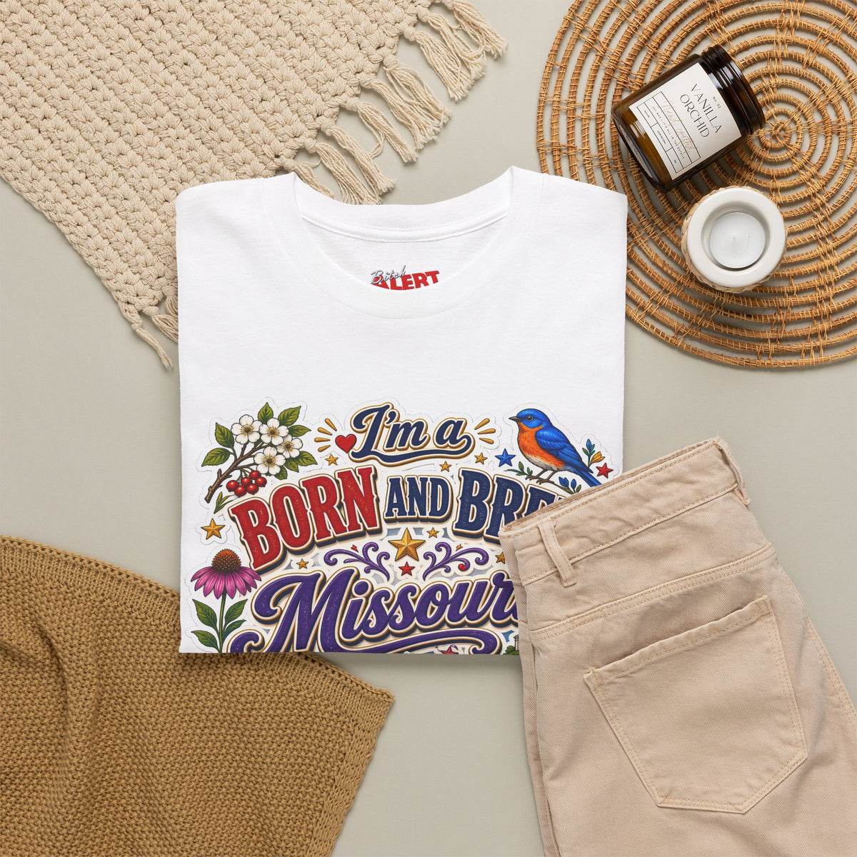 Missouri Born and Bred Tee — "I'm a Born and Bred Missouri Bitch" State Pride T‑Shirt