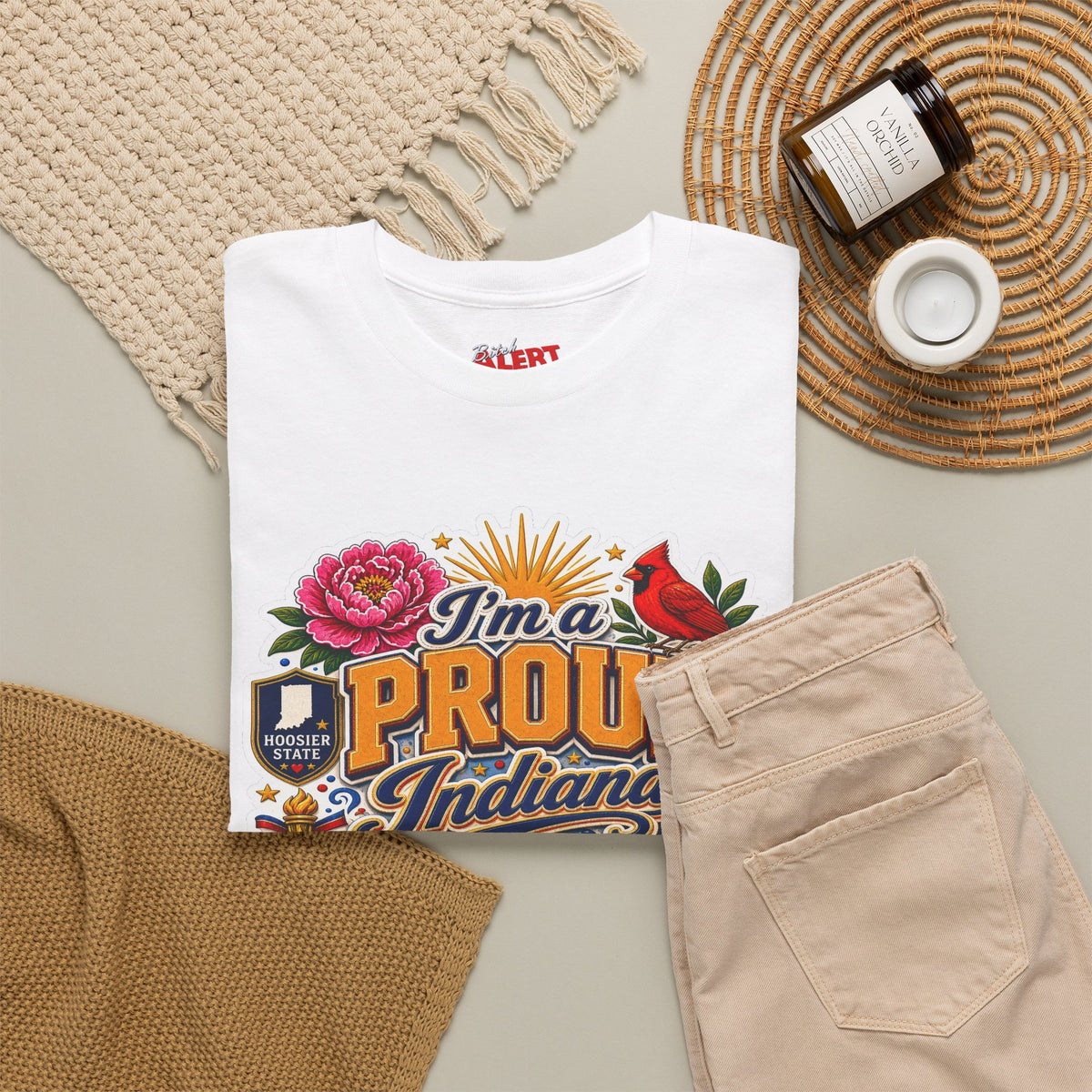 Indiana Proud T-Shirt — "I'm a Proud Indiana Bitch" Graphic Tee